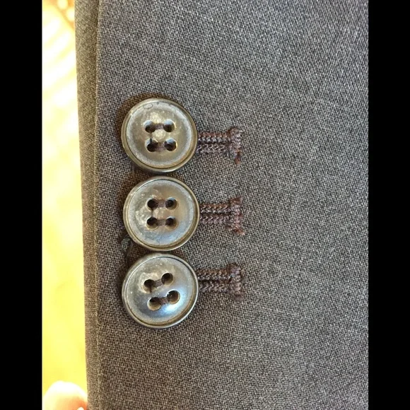 Theory Grey One-Button Blazer - Picture 4 of 11